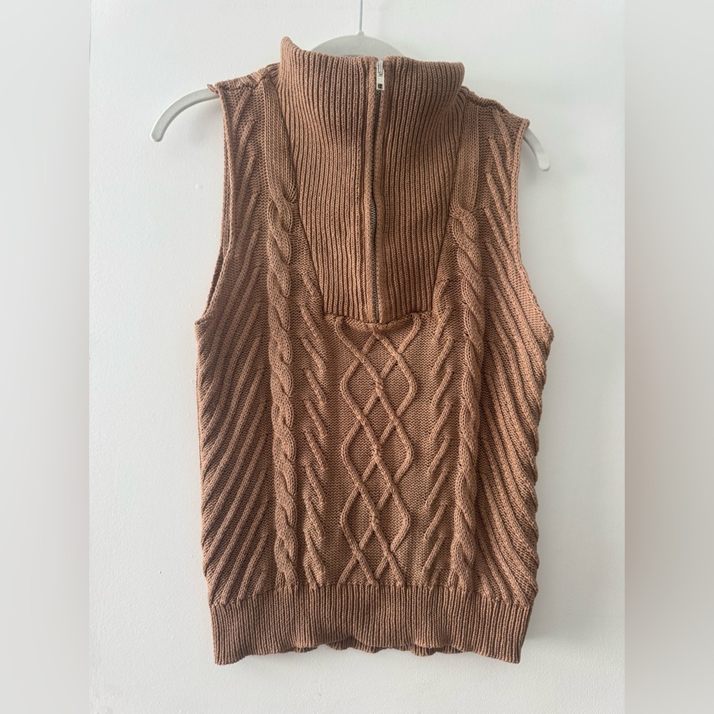 Greylin Taylor Cable Knit Sweater Vest - Picture 4 of 6